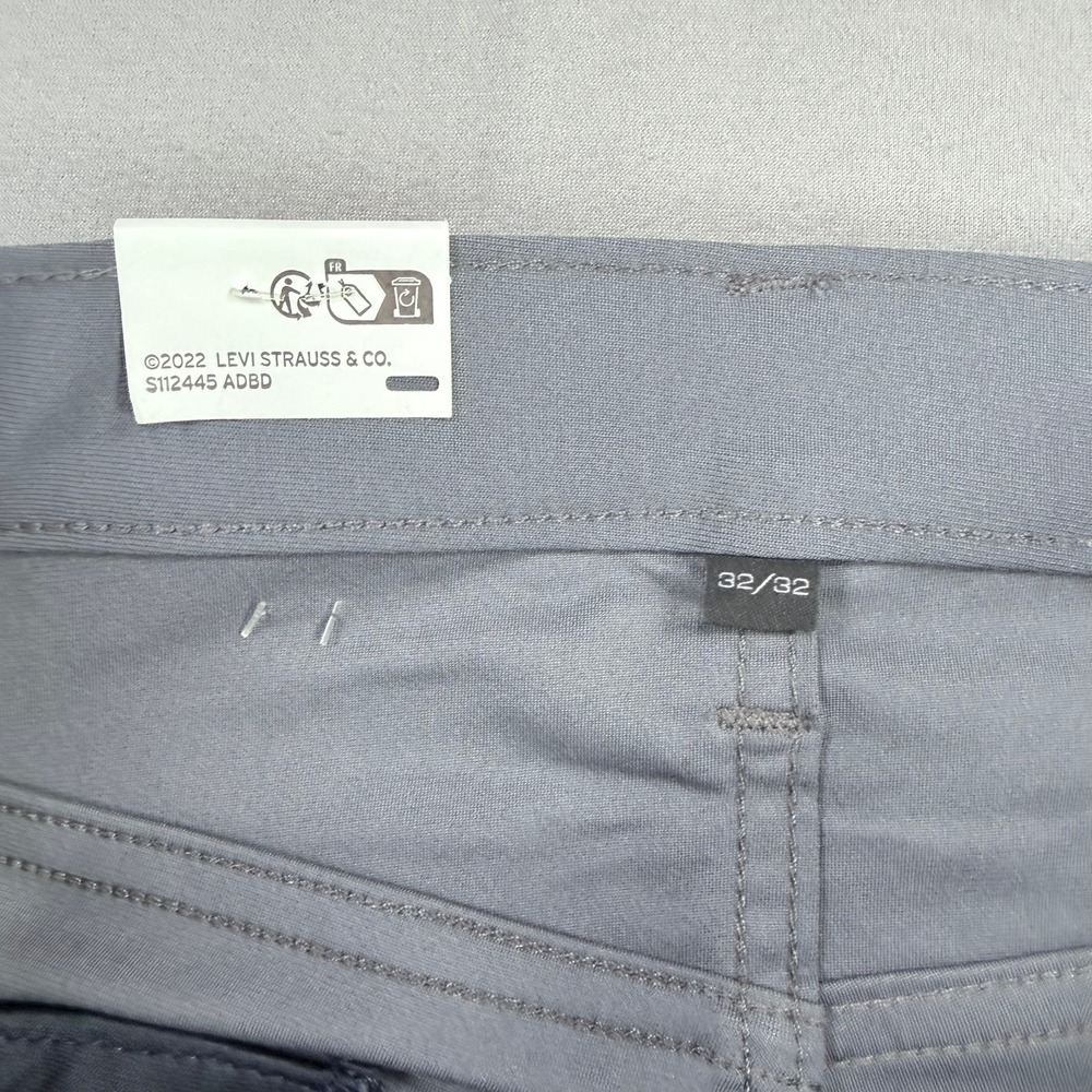Levi's Mens 32x32 Grey Polyester Blend 511 Slim Tech Stretch Cooling Pants New - Picture 3 of 12